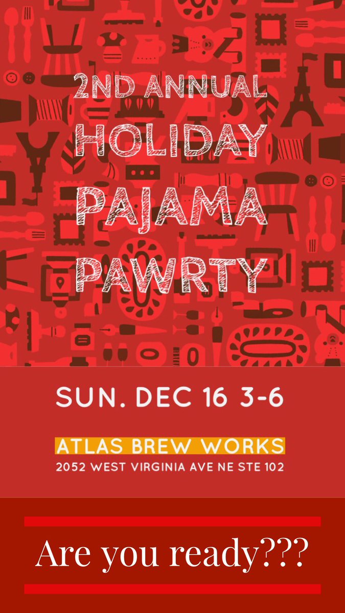 DCDogParents's tweet photo. Just one more sleep before our Holiday Pajama Pawrty! See you tomorrow @AtlasBrewWorks https://t.co/MS08uh0IIS