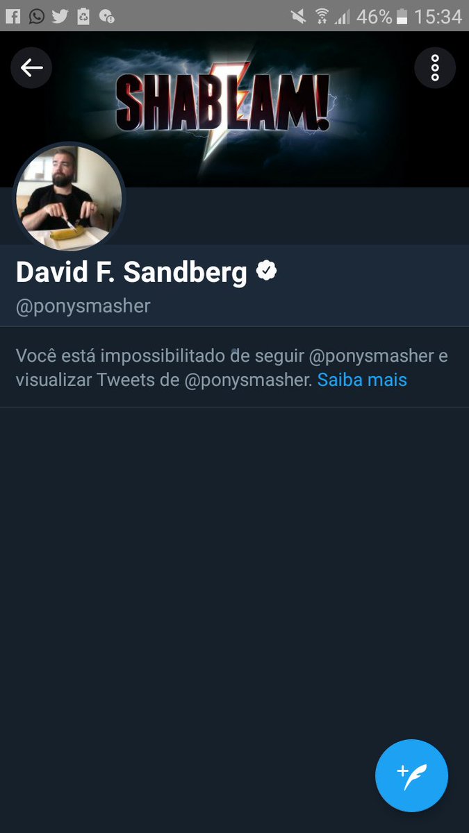 SkywalkerWayne's tweet photo. After I Asked, if #LightsOuts was part of the DCEU, David gave me a block, does anyone know why?
Depois de eu Perguntar se #LightsOuts fazia parte do DCEU, o David me deu block, alguรฉm sabe o porque? #Shazam @DanielRPK @TheComixKid @johndckent @UberKryptonian @Hellkr1 https://t.co/gRv9kFTMAe