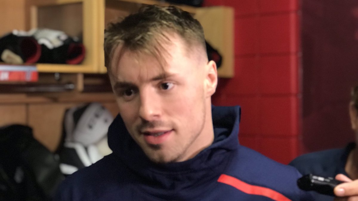 FlaPanthers's tweet photo. “It was a special night and nice to get the win.” -Jayce Hawryluk on his first NHL game https://t.co/7HjnRyuNhA