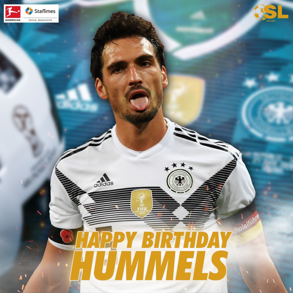  | Happy Birthday to Bayern Munich defender, Mats Hummels!   