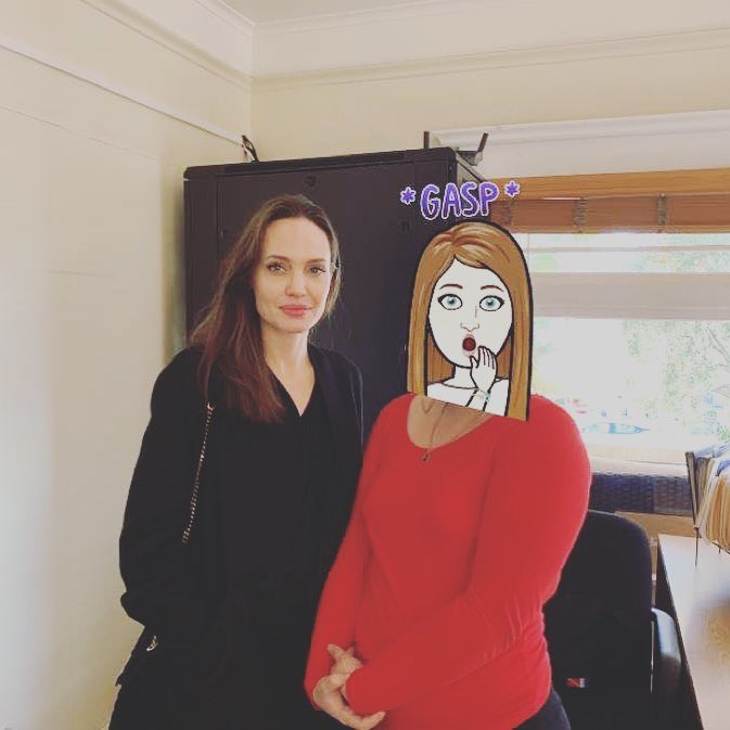 katehepburrn's tweet photo. what are you up to miss angelina jolie https://t.co/LWNo4UIYfs