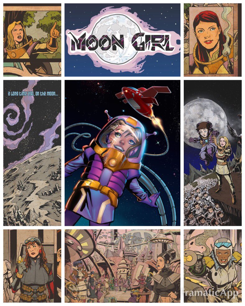 omorales81's tweet photo. #BestNine #MoonGirl #ComicArt 🚀 Three days left to buy the graphic novel with swag & rewards. #Retro #Pulp #SciFi #GirlPower #Shecember Link: https://t.co/LQzyaYQvYj https://t.co/LMqIzlqMOI