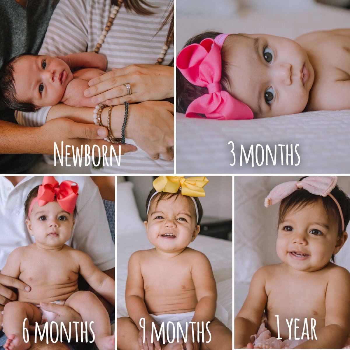 Finally got our 1 year photos, so I just had to do it... #penelopejaymes #timeslowdown