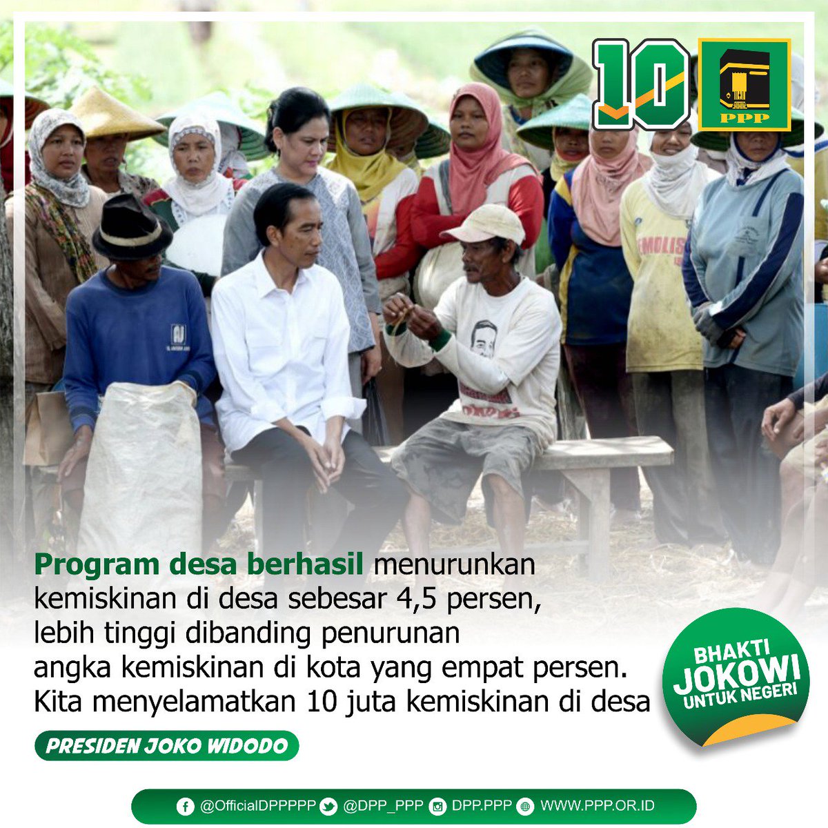 DPP_PPP's tweet photo. Terimakasih Pak @jokowi karenamu angka kemiskinan di Indonesia semakin rendah.
Semoga senantiasa diberikan kesehatan untuk terus bekerja untuk Rakyat.
#JokowiBangunIndonesia #PPPBejo #PPP10Sempurna https://t.co/cTUvAGI4xG