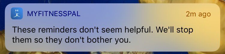 rbredow's tweet photo. I think my fitness tracker is getting a little passive-aggressive with these notifications: https://t.co/Q0ZoQBbucS