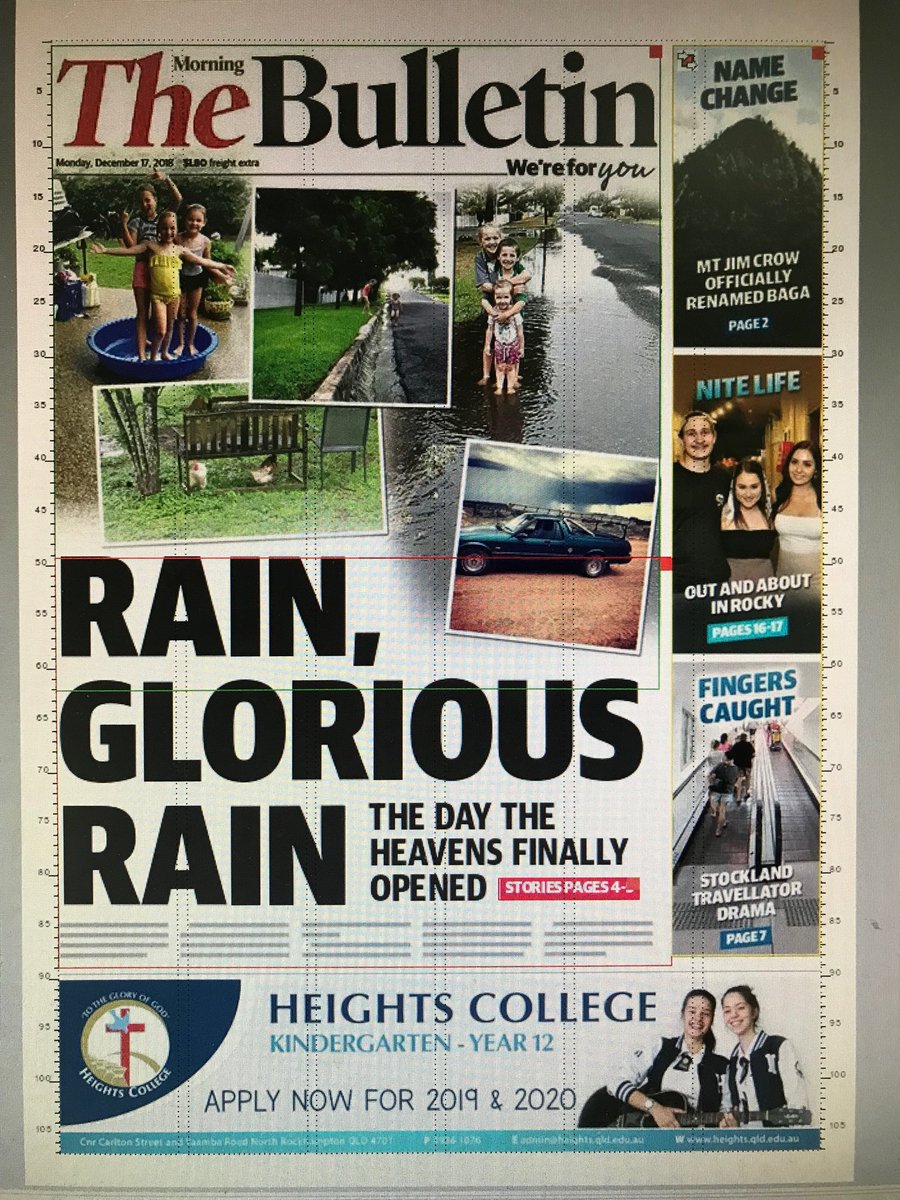 AndyJeffo's tweet photo. Rain glorious rain. Tomorrow’s Bully today. https://t.co/Tv9Am76m7C