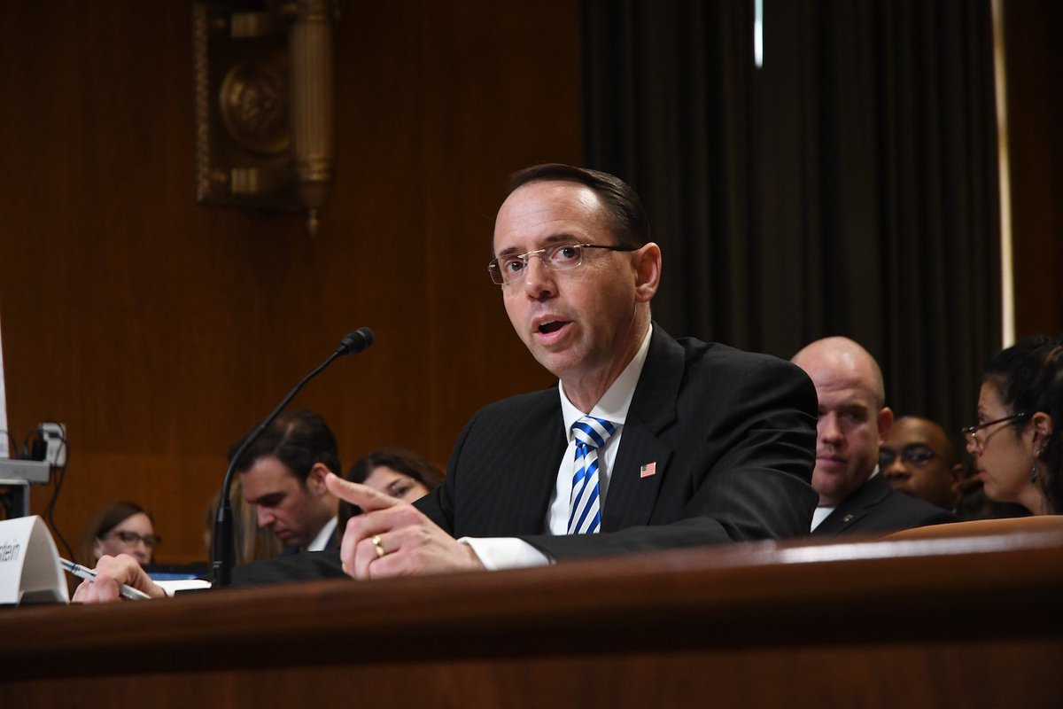 _bitpress's tweet image. DOJ’s Rosenstein: Regulators Can’t Let Criminals ‘Hide Behind’ Crypto - coindesk.com/dojs-rosenstei…
