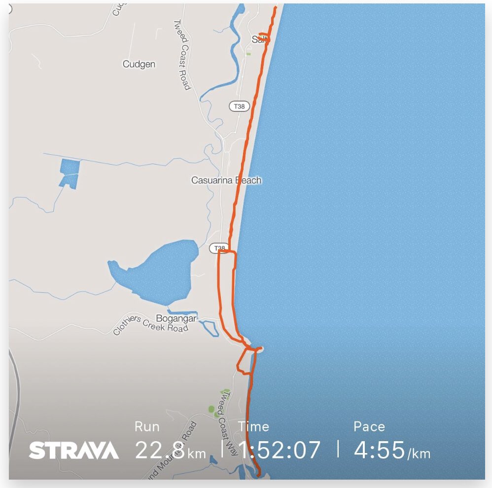 drfunkshwae's tweet photo. Hot humid Aussie beach “Gingermas18 Run”! Bonus point for spotting (not roasting) a scrub turkey? #gingermas18 #gingerrunner @ethannewberry @milelong_legs @ Casuarina, New… https://t.co/ry5cm8JjqB… https://t.co/QkEWPoGDot