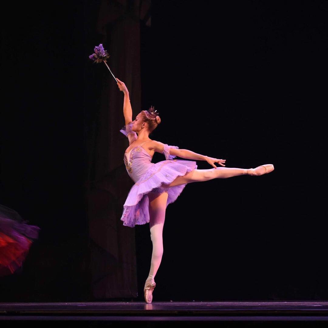 Congratulations to Amy Potter on her promotion to Principal Dancer after her performance of the Sugar Plum Fairy in The Nutcracker tonight. She is pictured here as the Lilac Fairy in The Sleeping Beauty. #promotion #worldwideballet #okcballet