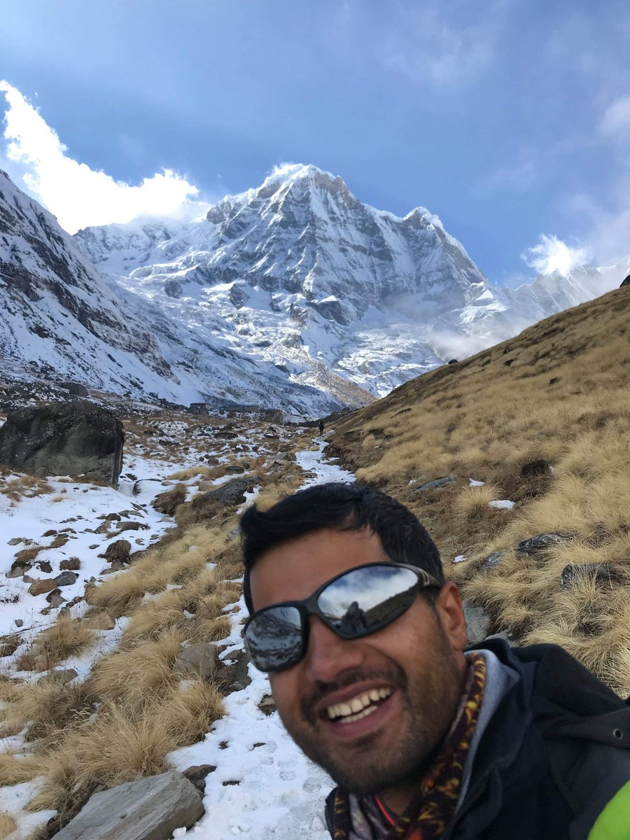 RijalResham's tweet photo. Hello ABC greetings from Annapurna Base Camp
.
हेल्लो ABC
#ANNAPURNABASECAMP #Nepal #trekking #hiking #himalaya #happyMountain #wanderlust #adventure #myAdventure #trekWithRay #fishtail #gangapurna #machhapuchre #dhawalagiri https://t.co/H8KfK7kqy7