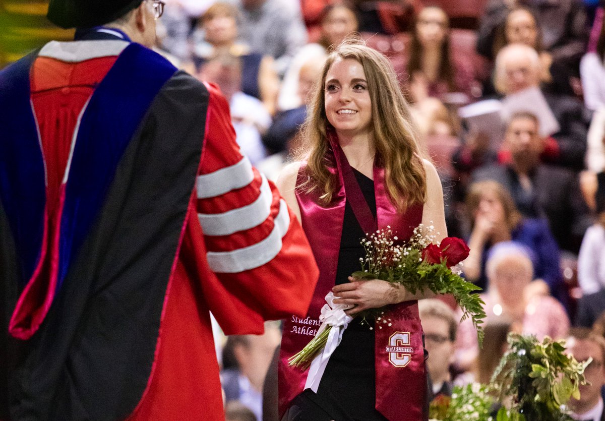 CofCSports's tweet photo. Congratulations to our 10 former and current student-athletes who graduated during winter commencement at #TheCollege #CofC2018 πΉπ https://t.co/9gxv1pUhse