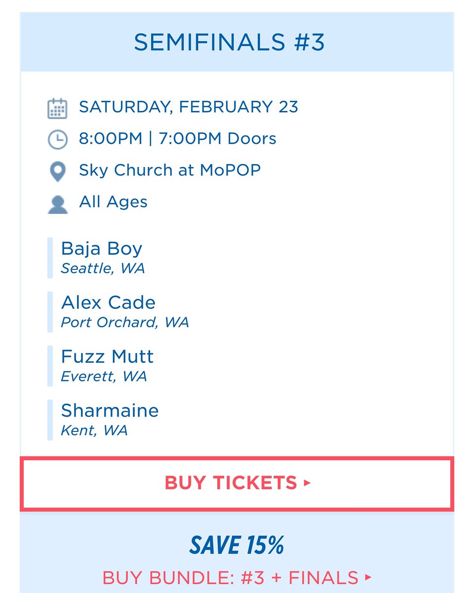 Big news: Excited to annouce we will be a part of the 2019 Sound Off! competition. We perform February 23rd, tickets on sale now: store.mopop.org/auxiliary/Rese…

See u out there 🕉💘