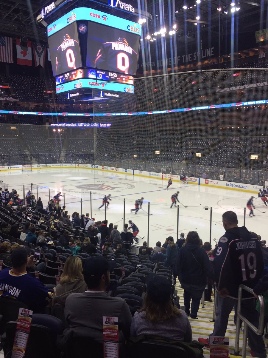 Had a great time at the Blue Jackets game tonight #CBJ