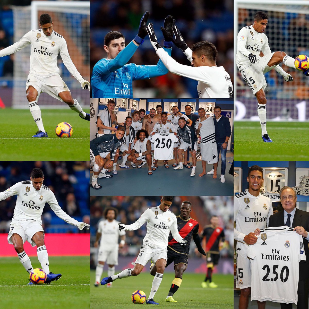⚽️✨250✨⚽️ Gracias a todos / Thank you to all of you !! #HalaMadrid #TeamVarane @realmadrid
