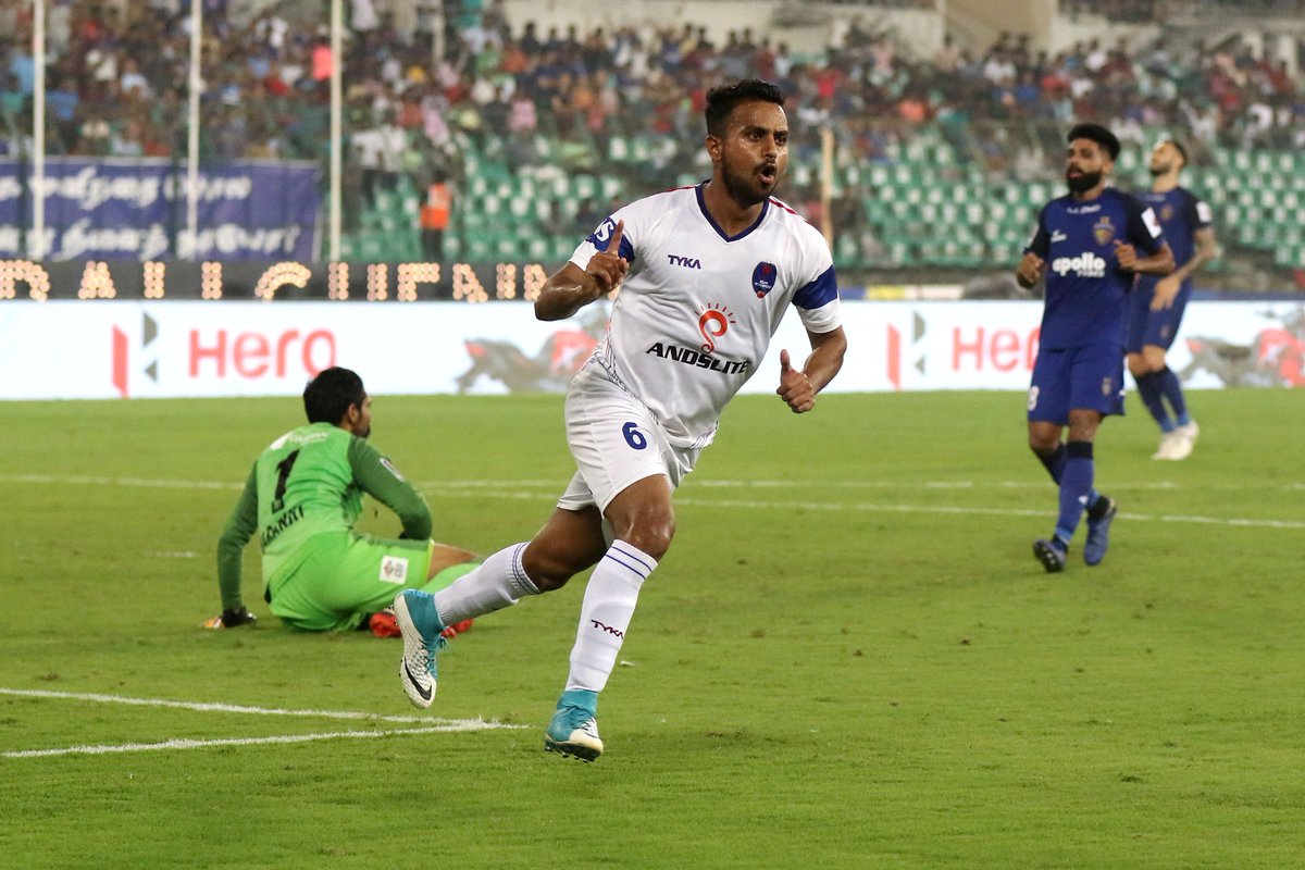 BikramFootball's tweet photo. 3 points, away win and a goal for me! Life is good for the @DelhiDynamos today!
A great team performance, the boys played a solid game vs my old team Chennaiyin FC.
Respect to the Chennai fans who gave me such a great welcome.
#HeroISL #DelhiDynamos #RoarWithTheLions #CHEDEL https://t.co/JABFKYH01v