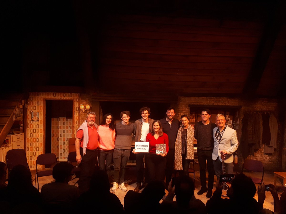 JJohnFoyle's tweet photo. After yesterday's matinee of Chasing Bono at the Soho Theatre the cast &amp; writer Neil McCormick discussed it with Terri Paddock - and then Neil sang a song!  @TerriPaddock @ChasingBono
@neil_mccormick
@sohotheatre

https://t.co/InW9FST3sq https://t.co/S0SboTzPhq