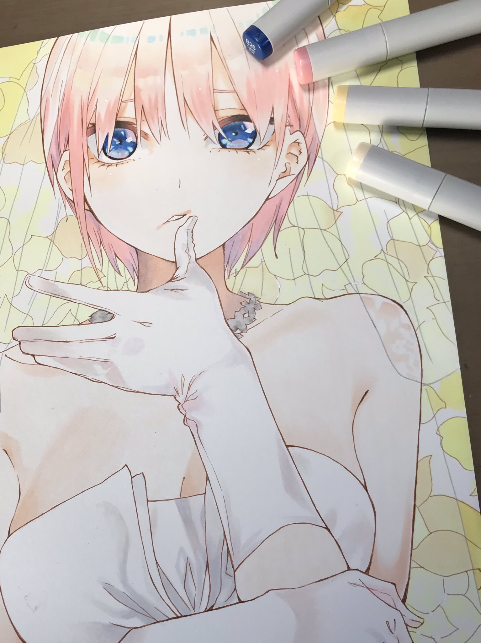 五等分の花嫁 一花 色紙 五等分の花嫁 第1期 Blu-ray 特典 色紙 中野四葉 - メルカリ