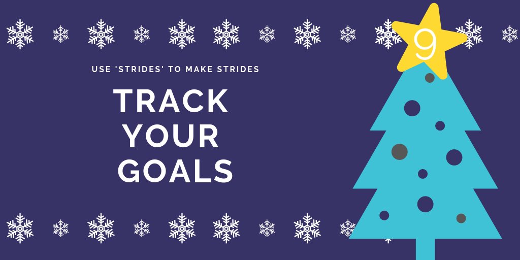 Number 9 on the tech tip countdown is perfect if your planning for the week ahead this Sunday. We're big fans of @StridesApp for setting goals and forming good habits.