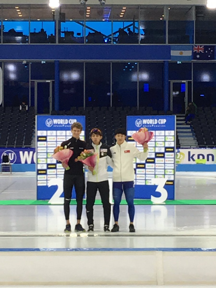 CorneLepoeter's tweet photo. Opnieuw podiumplaats voor @MathiasVoste op WorldCup Heerenveen. Met een tijd van 1.09.35 eindigt hij als 2e in de B-groep. #kbsf #everydayriding https://t.co/RsW6vnUOau