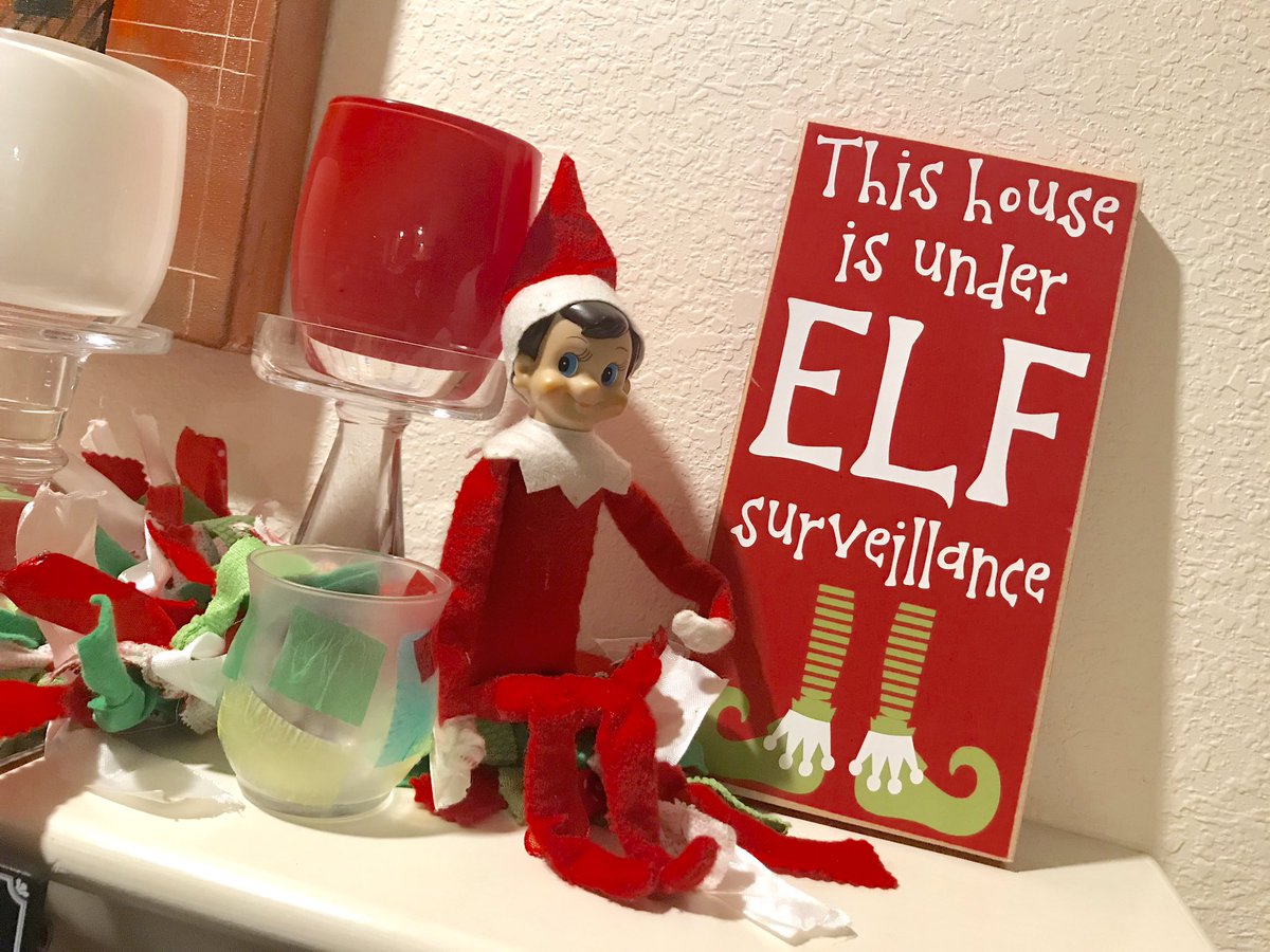 Day 15: ...and then some days, you're just an Elf on a Shelf! #WhatsTrixieDoing #ThatsIt #Trixie2018 #elfontheshelf