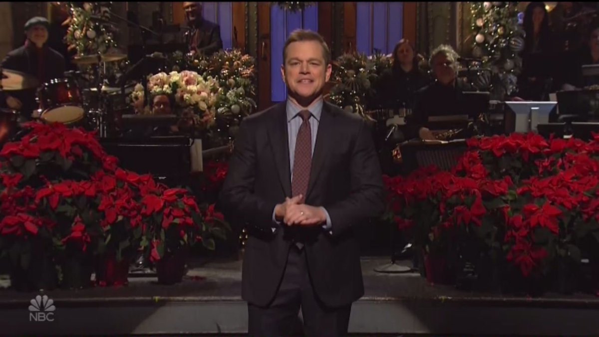 Matt Damon returns to host Christmas #SNL episode thr.cm/1Cl4yU https://t.co/1xPT7DNPW4