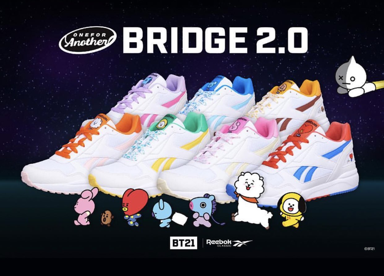 BTS/BT21 On Hand (busy) on Twitter: "Reebok x BT21 Complete 2LCS Reebok x BT21 Bridge 2.0 Still checking if we can open pre-orders for these. Reebok BT21 INSTAPUMP FURY MANG #ReebokxBT21 #