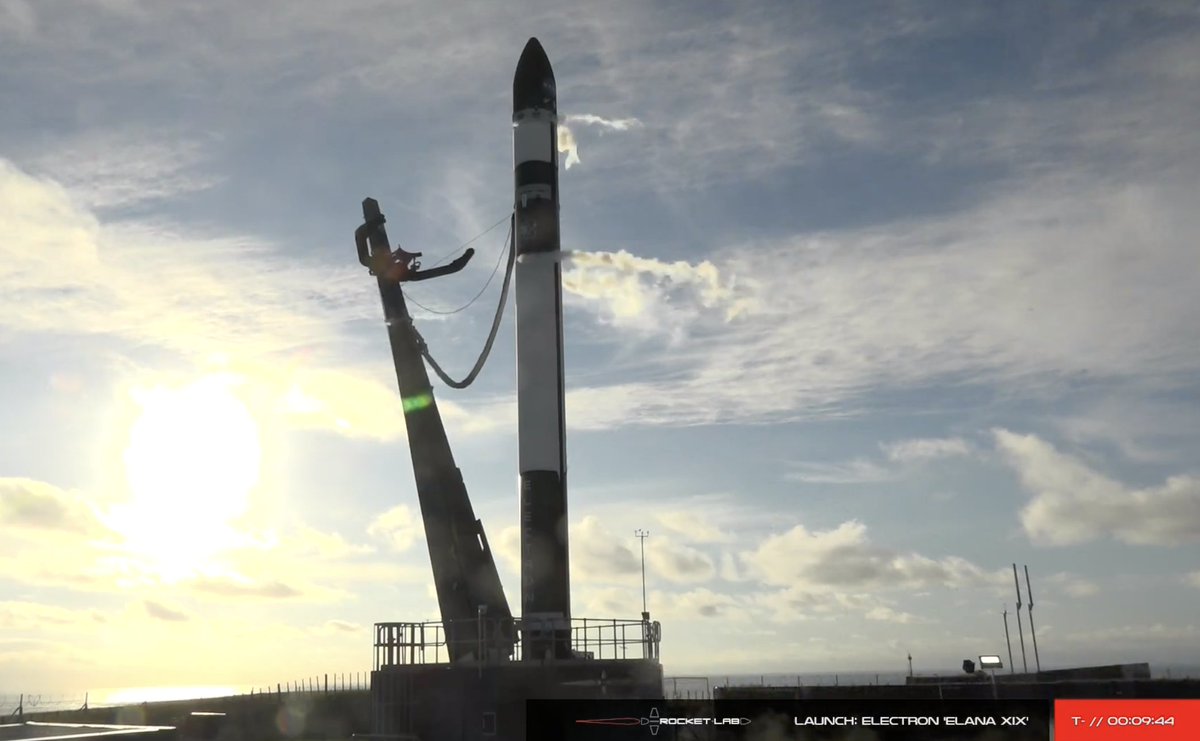 kiwispace's tweet image. #ELaNa19 Strongback retracted.  T-9 minutes and counting @RocketLab #ThisOnesForPickering