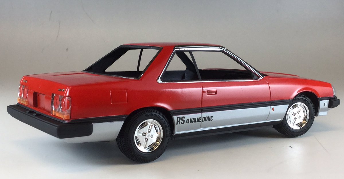 アリイ1/24スカイラインRSの外観がほぼできました。6代目R30型に、1981
