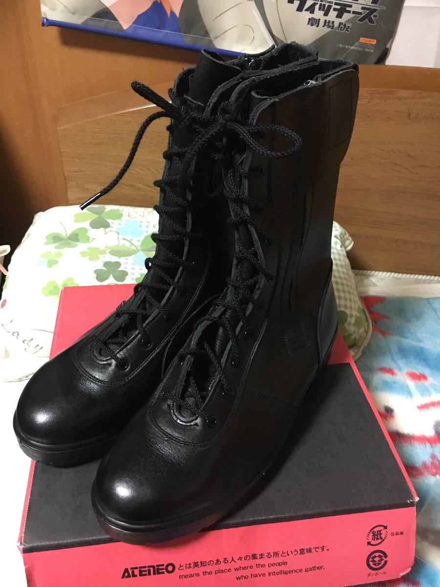 スーパー二種編上靴もとい青木安全靴のD-300が来ました 次の職での相棒です