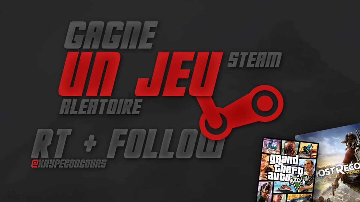 XhypeFR's tweet image. 🎁 #CONCOURS 🎁 

⚡ TENTE DE GAGNER UN JEU STEAM ALÉATOIRE ⚡

➡️ #RT 
➡️ + FOLLOW @XhypeConcours 

➡️ + MENTIONNE UN AMI

⚡ TAS : CE SOIR ⚡