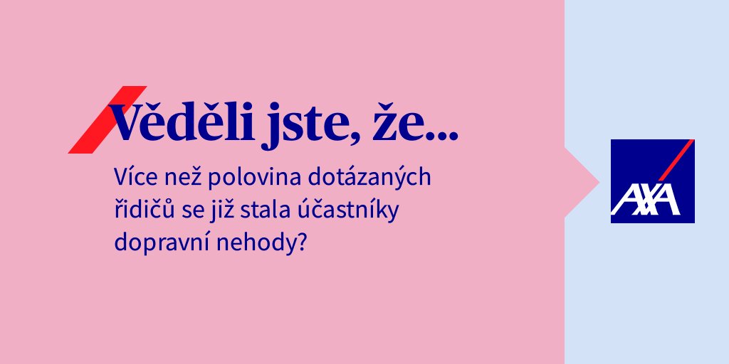 uniqa_cz_sk's tweet photo. Výzkum agentury STEM/MARK, který vydala skupina AXA, poukázal na to, že 62 % respondentů se již někdy stala účastníkem dopravní nehody a téměř stejné procento Čechů se na silnicích necítí bezpečně. Zjistěte více na https://t.co/kbm4fAQmm2. #AXADrive #AXACar https://t.co/UTWNCWbdSP