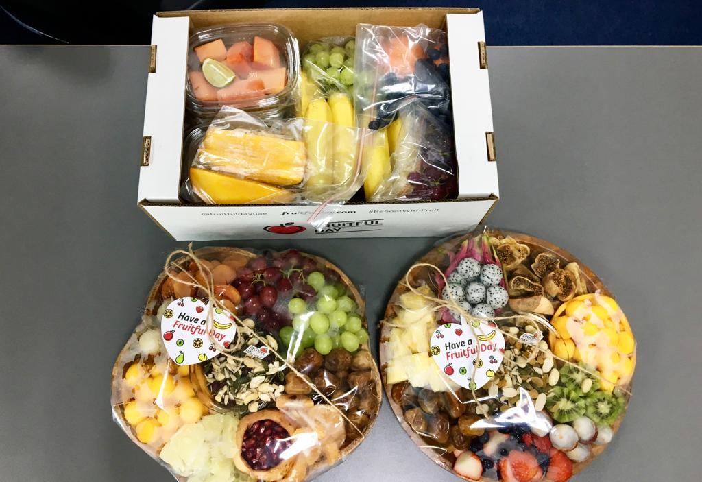 Best Sunday of the month is when we #RebootwithFruit! Thank you to <a href="/FruitfuldayUAE/">Fruitful Day UAE</a> for taking such good care of our tastebuds and our health.