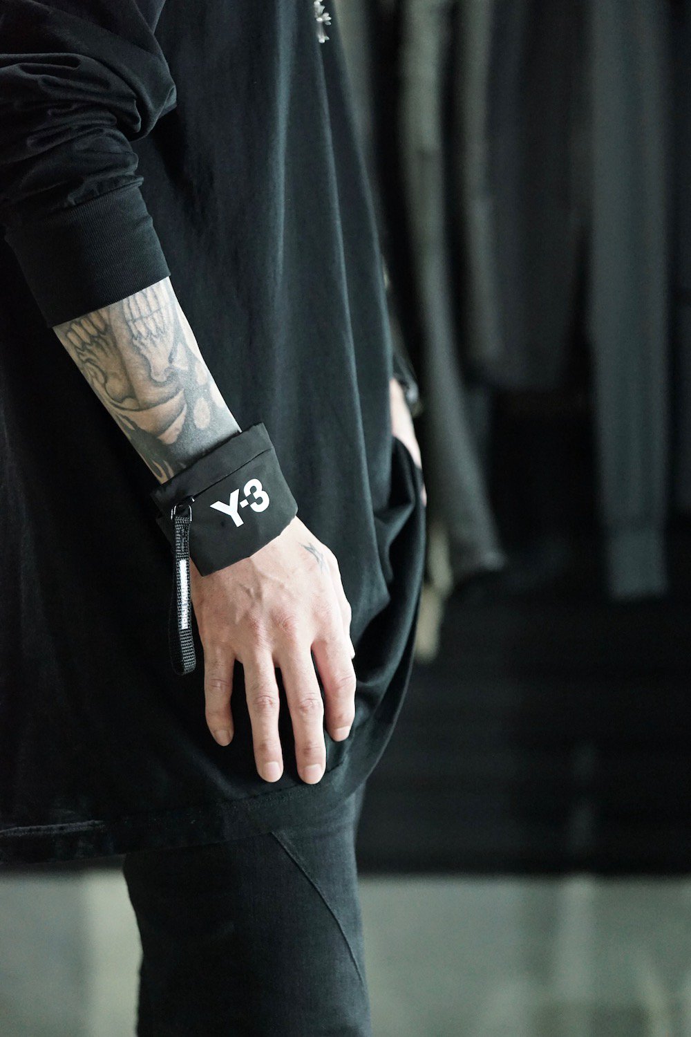 y3 mini wrist pouch