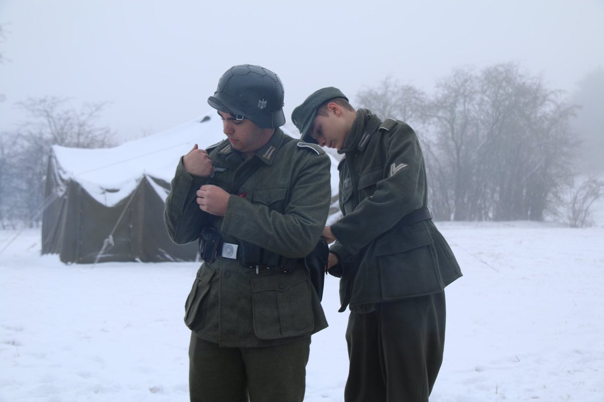 A few brave souls camped outside the <a href="/bastogne_war/">Bastogne War Museum</a> Museum, experiencing the cold and snow soldiers would have known 74 years ago for the Battle of the Bulge.

 #ww2 #wallonia #BattleOfTheBulge