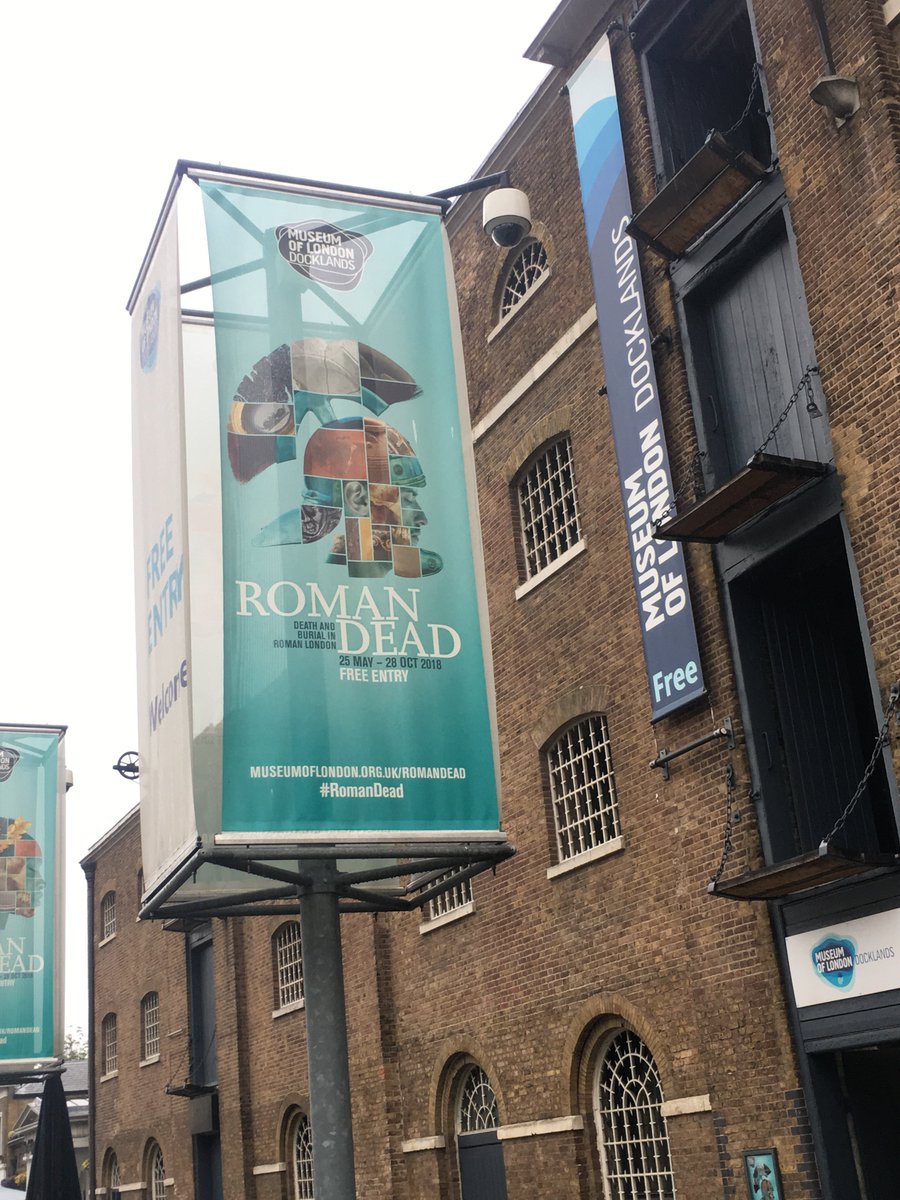 TinctureOfMuse's tweet photo. Day 16 - What is behind the door? It is the 'Roman Dead' @MuseumofLondon  #Docklands which opened in May, one of the best exhibitions of the year. Amazing story telling and a chance to meet Roman Londoners #Day16 #ExhibitionAdvent https://t.co/cIVjgkcNYQ