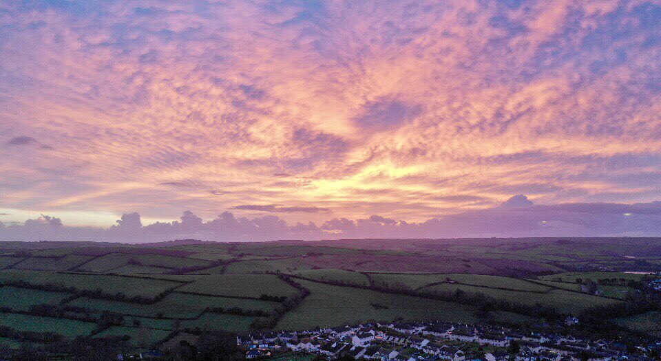 Morning skies from <a href="/redairdrone/">redairdrones</a>  <a href="/WMNWest/">West Magazine</a> <a href="/WMNNews/">Western Morning News</a>