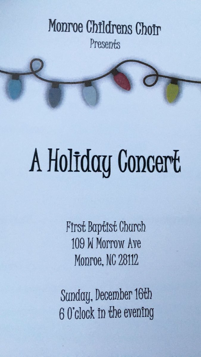 FIRST CONCERT! Tonight at 6pm!