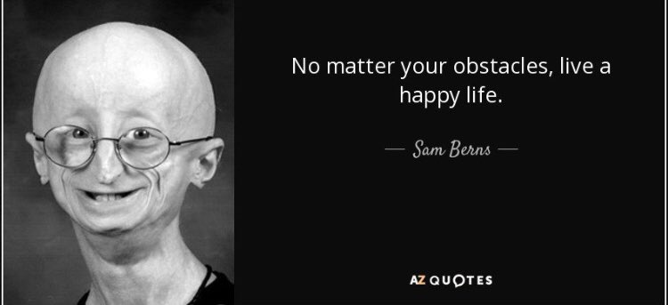 Progria1's tweet photo. Peu importe vos obstacles, vivez une vie heureuse #Ritabarfaid #samberns #Rip https://t.co/DnzNOb8rI8
