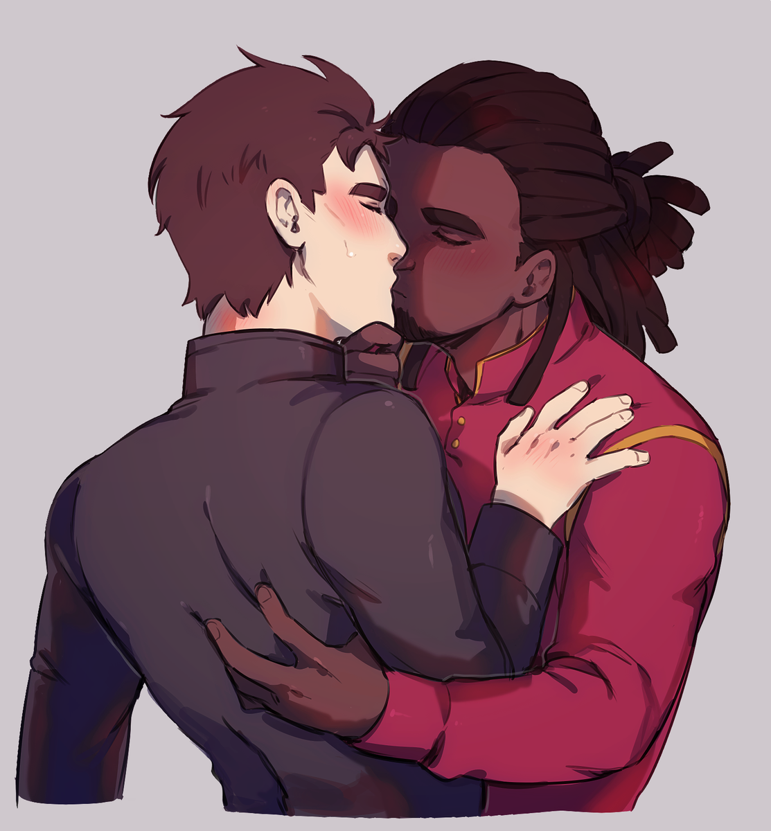 hntr042's tweet photo. first kiss https://t.co/tKnHYMyx2F