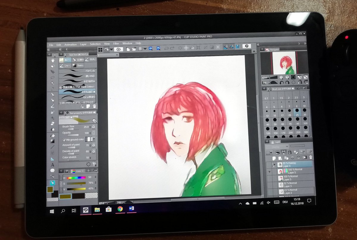 KaitoKuraiko's tweet photo. The new coloring function is really helpful for quick coloring on the go ❤️

#art #zeichnung #drawing #artwork #mangaart #mangaartist #sketch #sketch_dailies #messysketch #skizze #pen #clipstudiopaint #surfacegoart #surfacego @clipstudiopaint https://t.co/yNa2KYi60k