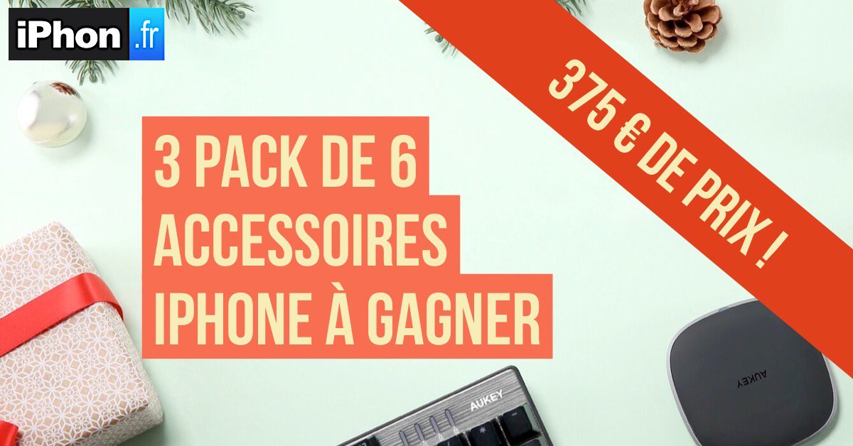 iPhonfr's tweet image. Trois packs de 6 accessoires Aukey pour iPhone à gagner (valeur 125 € chacun) –  Follow @iPhonFR et RT – D'autres chances de gagner ici : bit.ly/jeuaukeyiphon