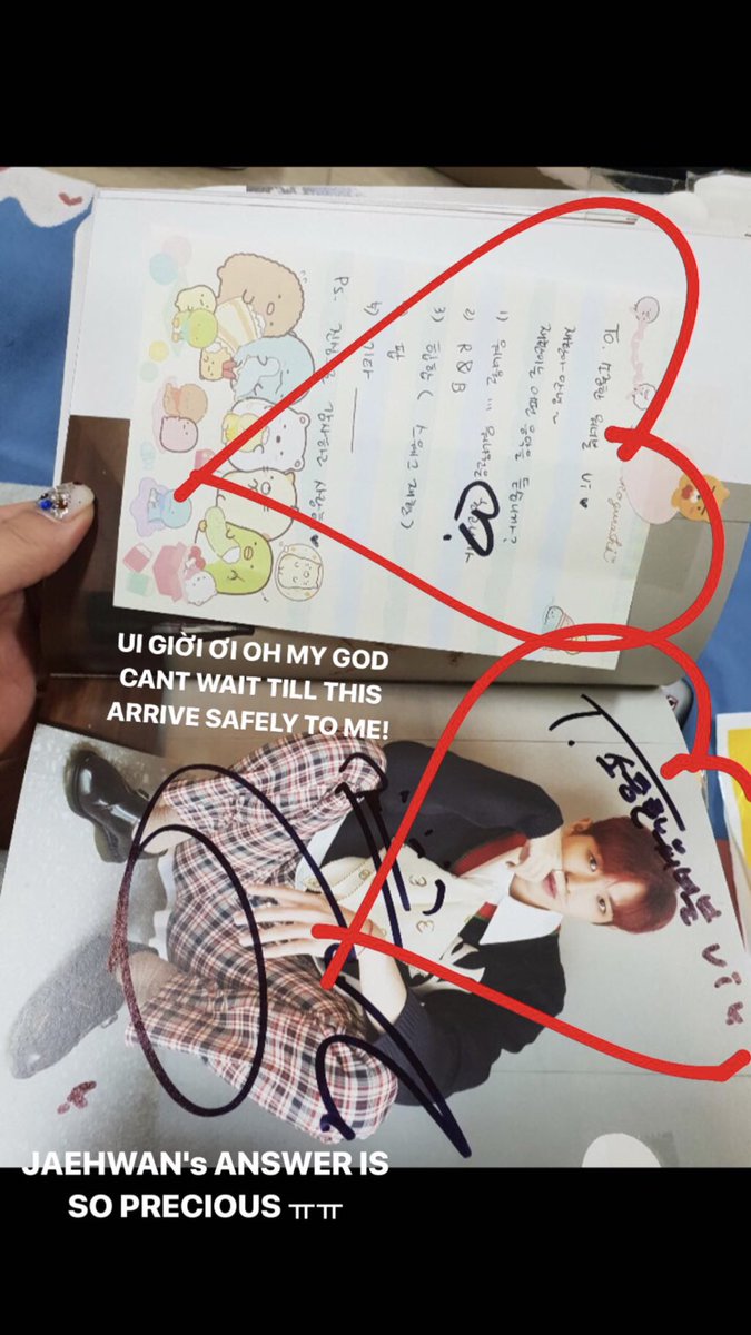 vingn1's tweet photo. I bought a slot at the fansign today for a signature with my name and a question.💓💓 His answer is way too precious ㅠㅠ 재환이 너무 사랑해 ㅠㅠ ...... 진짜로 💓💓 #워너원 #김재환 #WANNAONEFANSIGN #WannaOne #WANNAONE #WannaOneFanSign #KimJaeHwan #wannaonefansign #POWEROFDESTINY https://t.co/8BooQAzo0l