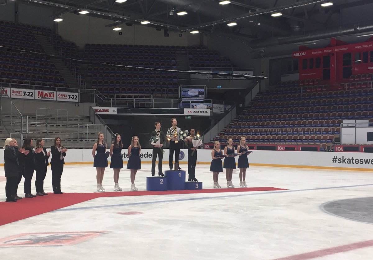 skatesweden's tweet photo. SM-medaljörer! Guld till Alexander Majorov, silver för Nikolaj Majorov och brons till Natran Tzagai. #sm2018 #skatesweden https://t.co/nTryxGshVA