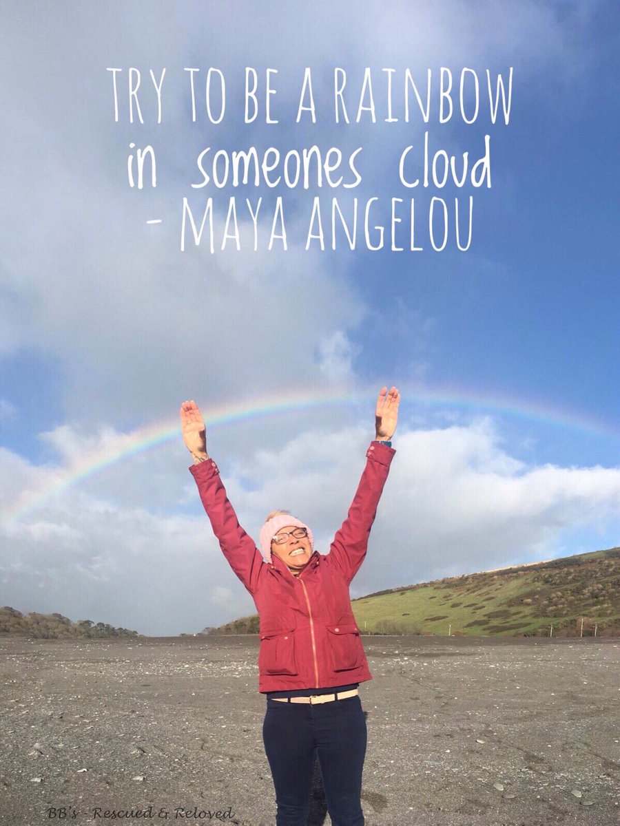 bbsrandr's tweet photo. God puts rainbows in the clouds so that each of us - in the dreariest and most dreaded moments - can see a possibility of hope @DrMayaAngelou 
.
#mentalhealth #gratitude #appreciation #inspirationalquotes #thegoodquote #quoteoftheday #inspirational #lifequotes #motivationalquotes https://t.co/zVkfr3uXCn