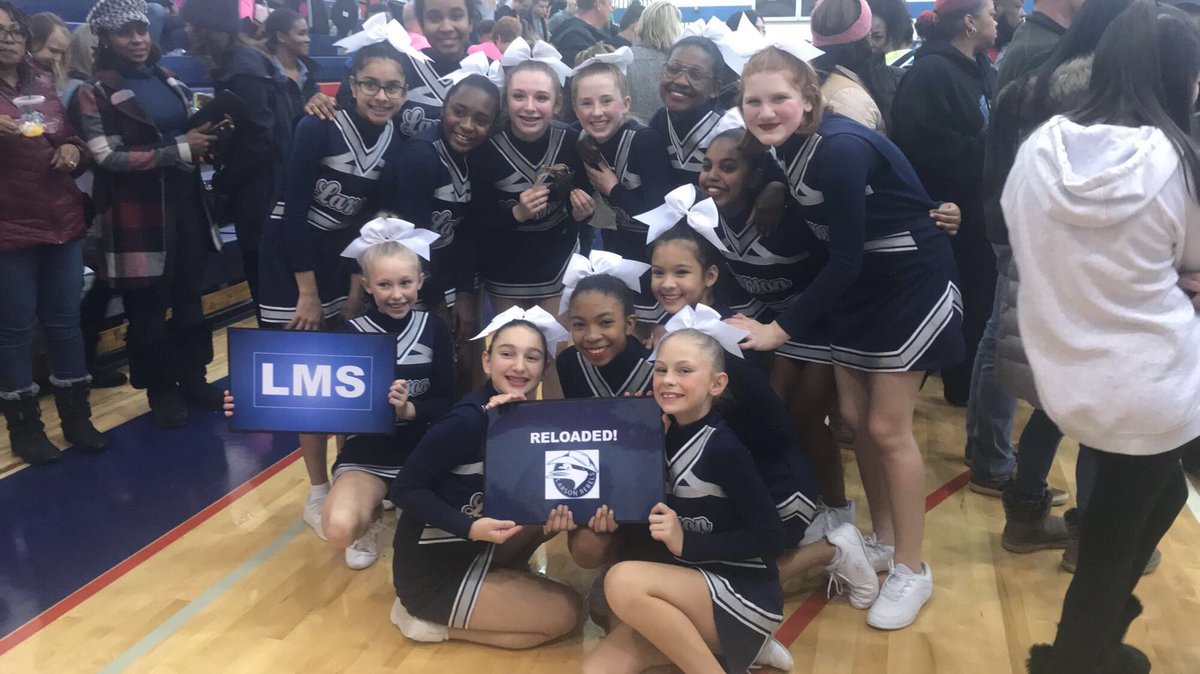 CoachCarroll2's tweet photo. Beyond proud of @LarsonMS Competitve cheer. Highest round 3 middle school score of the day,  and a 2nd place finish. Keep up the great work! https://t.co/lZNMooQtH7