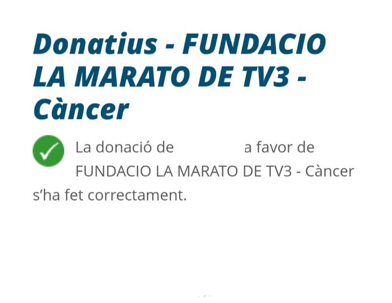seniorepg's tweet photo. El càncer ens toca a tots de prop. El @seniorepg ho viu i és per això que aquest any ens hem sumat a la Marató de TV3 i hem fet la nostra aportació. Les donacions es destinaran a la recerca contra el càncer, i és que "la investigació dóna vida". #lamaratotv3 #hovisc https://t.co/T4HfeUjWxh
