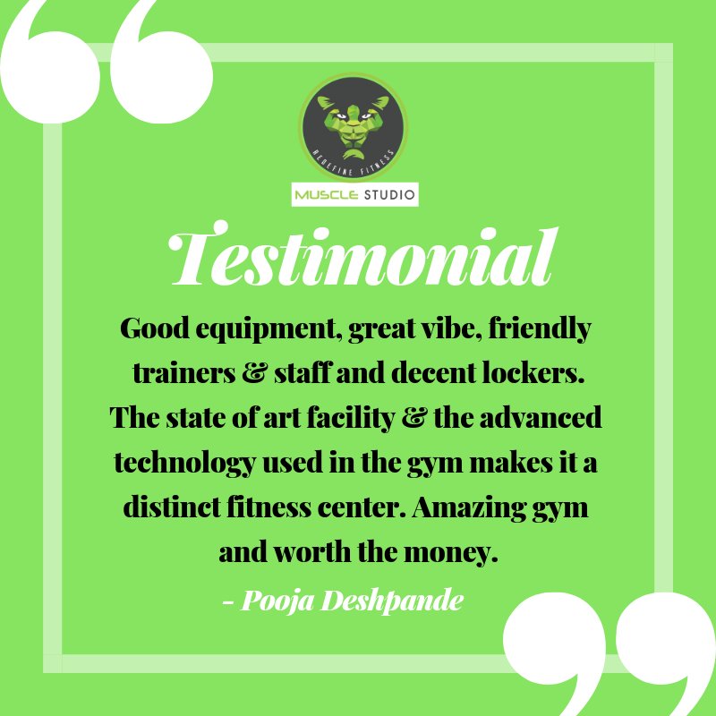 muscle_studio's tweet photo. Positive and encouraging reviews like this help us to serve you even better.

Muscle Studio Vashi thank all of you for this love and support.

If you like our gym and the services we provide, do review us on Facebook and Google my business or mention in the comments below. https://t.co/rHVFFhvayI