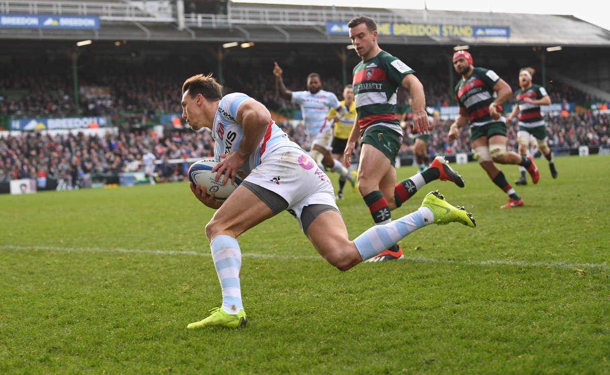racing92's tweet photo. 79' | Leicester Tigers vs Racing 92 | #LEIR92

ESSAI POUR JUAN IMHOFF ! Magnifique passe de Maxime Machenaud qui a servi son ailier sous les poteaux.

📋 Leicester 11 - 32 Racing https://t.co/DhQbnzP5Mu