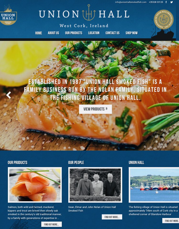 And We Are Live.... We have just updated our website to an e-commerce website to take online payments so if your struggling for present ideas for any friends/family at home or abroad, drop us a line and we may be able to sort ye out👍🎁🎁🎁
unionhallsmokedfish.com
