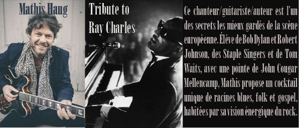 TrinqueFougasse's tweet photo. Une légende dont l'histoire s'écrit en majuscules, des tubes incontournables et intemporels, fredonnés par tous, Ray Charles sera à l'honneur dans notre Jazz Club du Lundi!
https://t.co/wzwTmk9d5X
#MathisHaug #concert #Montpellier #JazzClub https://t.co/WB4GJTfr0P